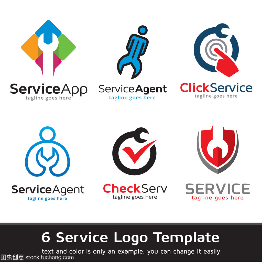 服務(wù)標(biāo)識(shí)模板的矢量設(shè)計(jì) 打造品牌視覺(jué)溝通的基石